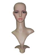 Wig mannequin turning head