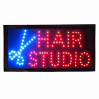 #5 LED Signboard Hair Studio