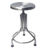 2603A-02-SS Stainless Steel Adjustable Stool
